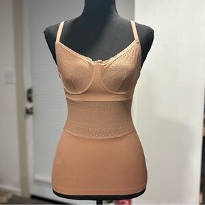 Fashion Nova Nude Corset Top Small